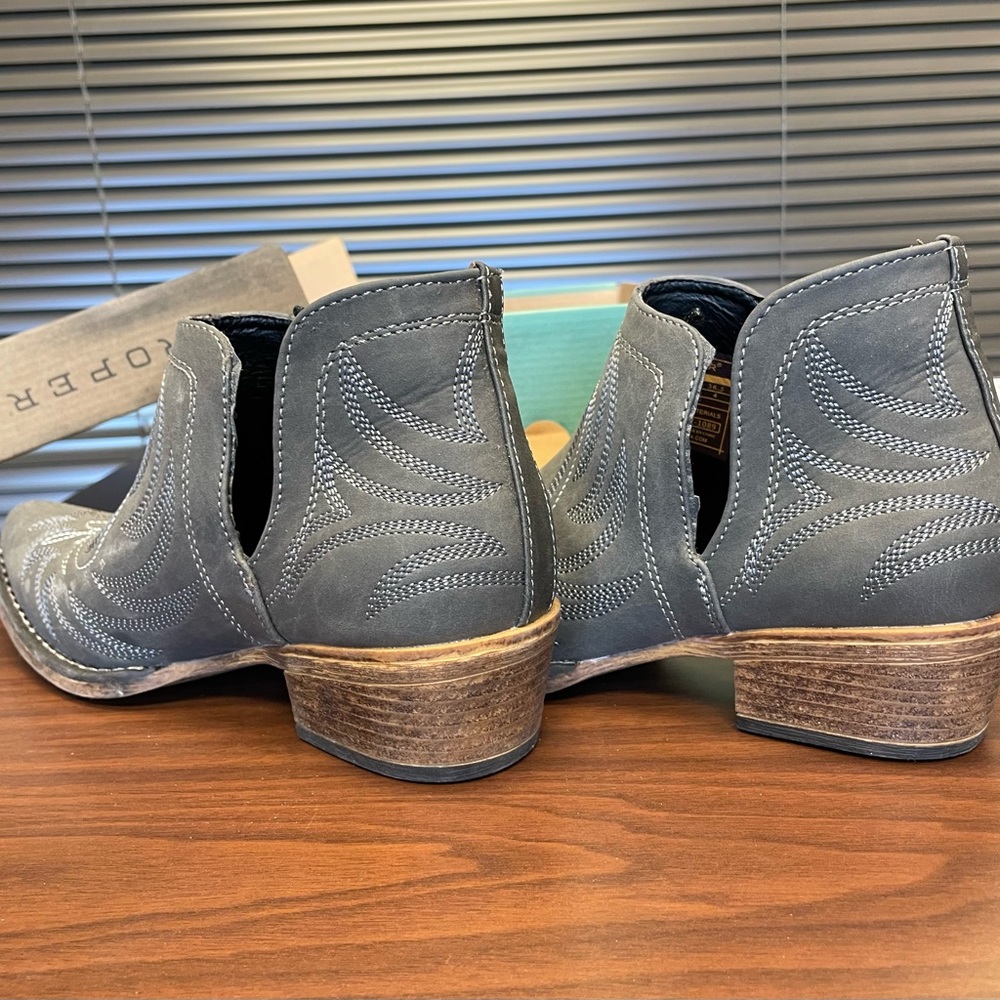 Roper Gray Western Booties 6.5 - Picture 2 of 6
